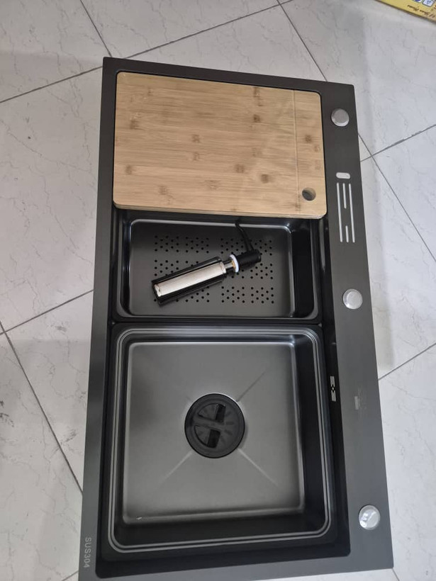سینک باکسی ORIX GT اوریکس جی تی کره ای استیل و دودی